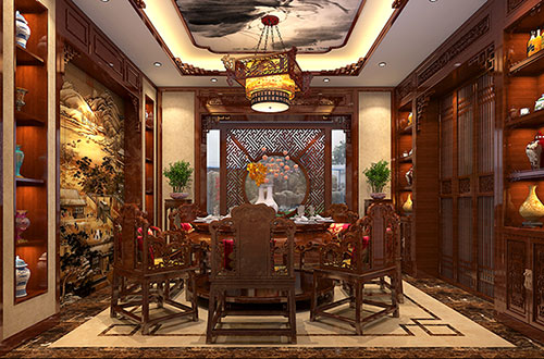 日喀则温馨雅致的古典中式家庭装修设计效果图